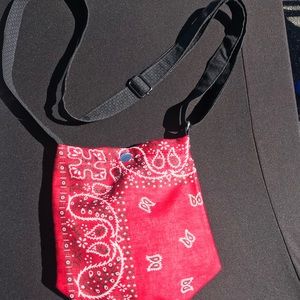 Bandana pocketbook purse with adjustable strap Pick a color! I have many!